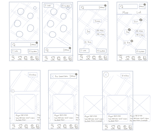 Sketches of the interface